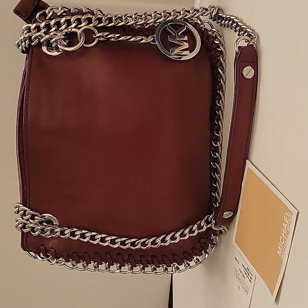 Michael Kors Chelsea leather chain plum Leather